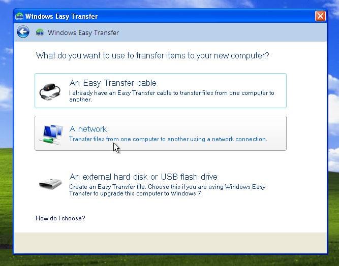 Беспроводная передача данных между ПК в Windows Backup