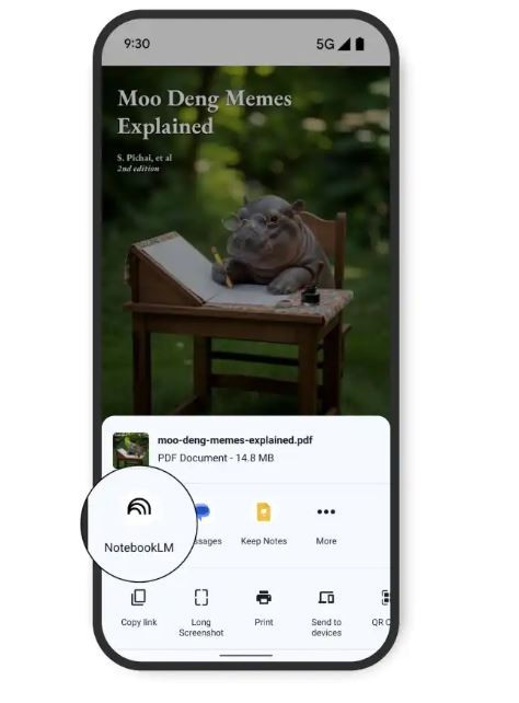 Google выпустил приложение NotebookLM для Android и iOS