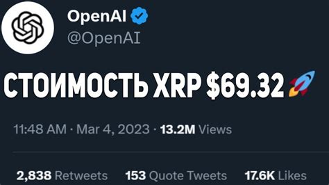 ChatGPT считает возможным рост курс XRP в пределах $10-$50