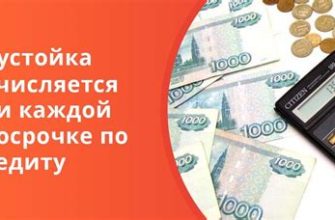 Что такое неустойка по кредиту